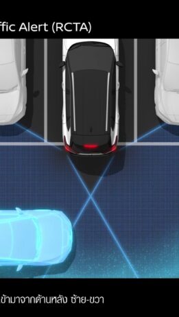 REAR CROSS TRAFFIC ALERT (RCTA) ระบบเตือนขณะถอยรถ