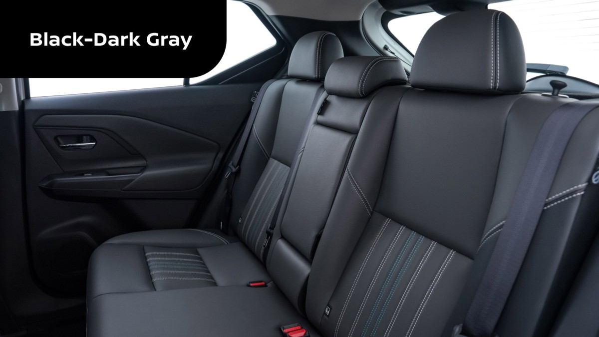 สีภายใน Black-Dark Gray สีดำ-เทาเข้ม รุ่น V, VL, SV