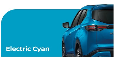 body color New Kicks e-POWER electric cyan