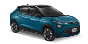 Electric Cyan with Black Roof (YCV) สีฟ้า อิเล็กทริก ไซแอน หลังคาดำ